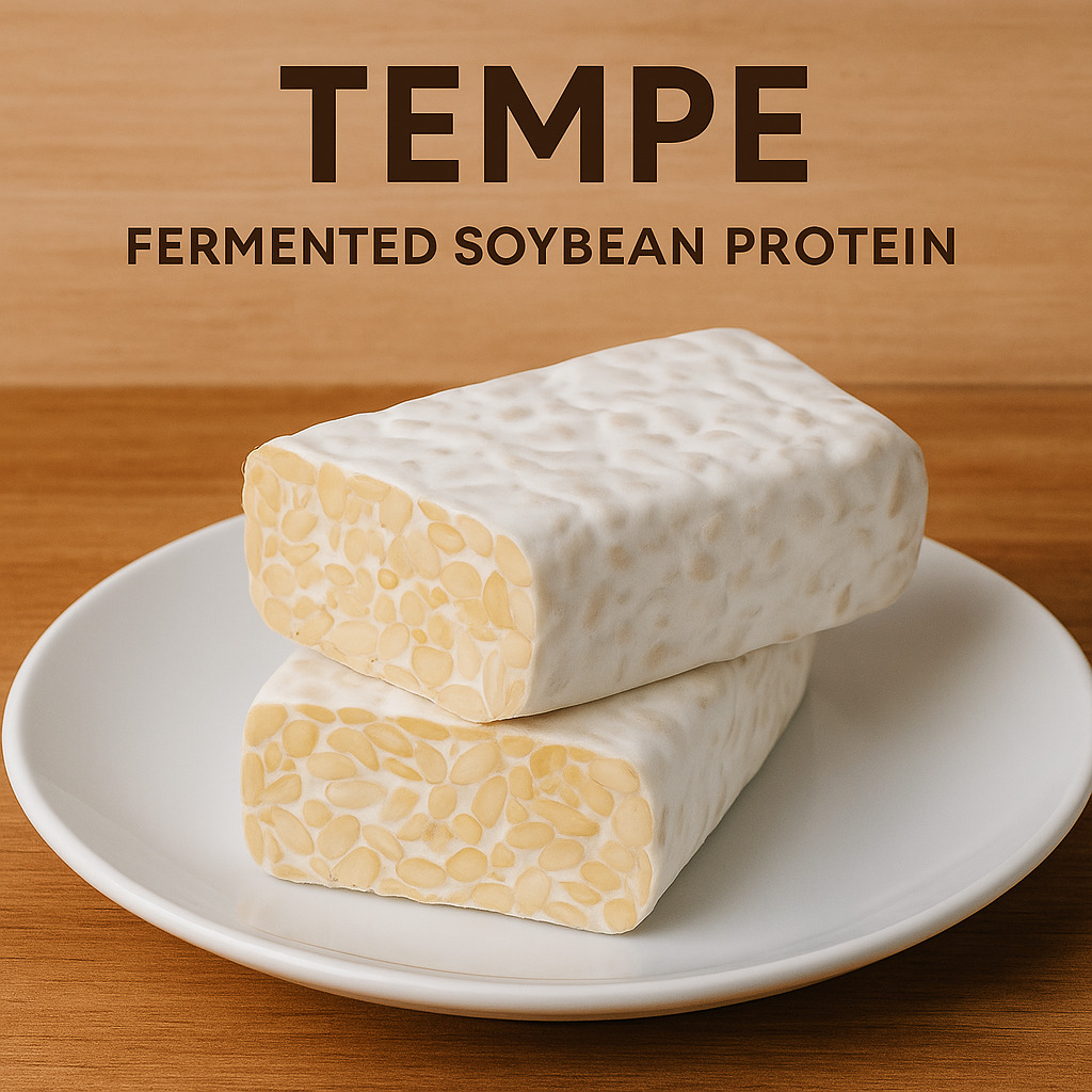 Blok tempe fermentasi kedelai sebagai sumber protein nabati