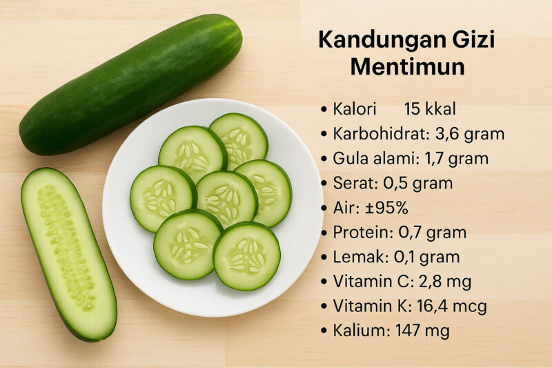 Manfaat Mentimun untuk Diabetes: Segar, Rendah Kalori, dan Kaya Air